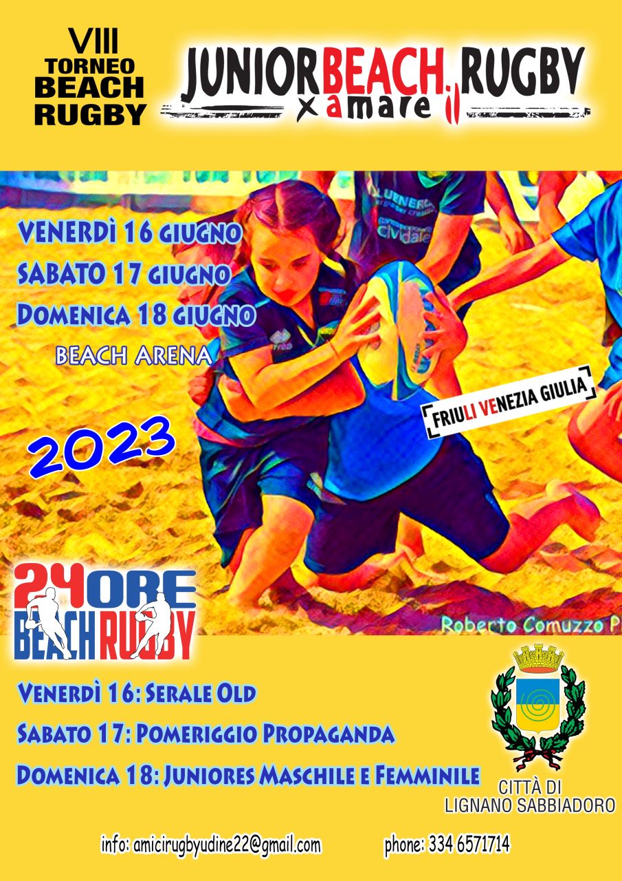 Junior Beach Rugby 16/06 – 18/06/2023
